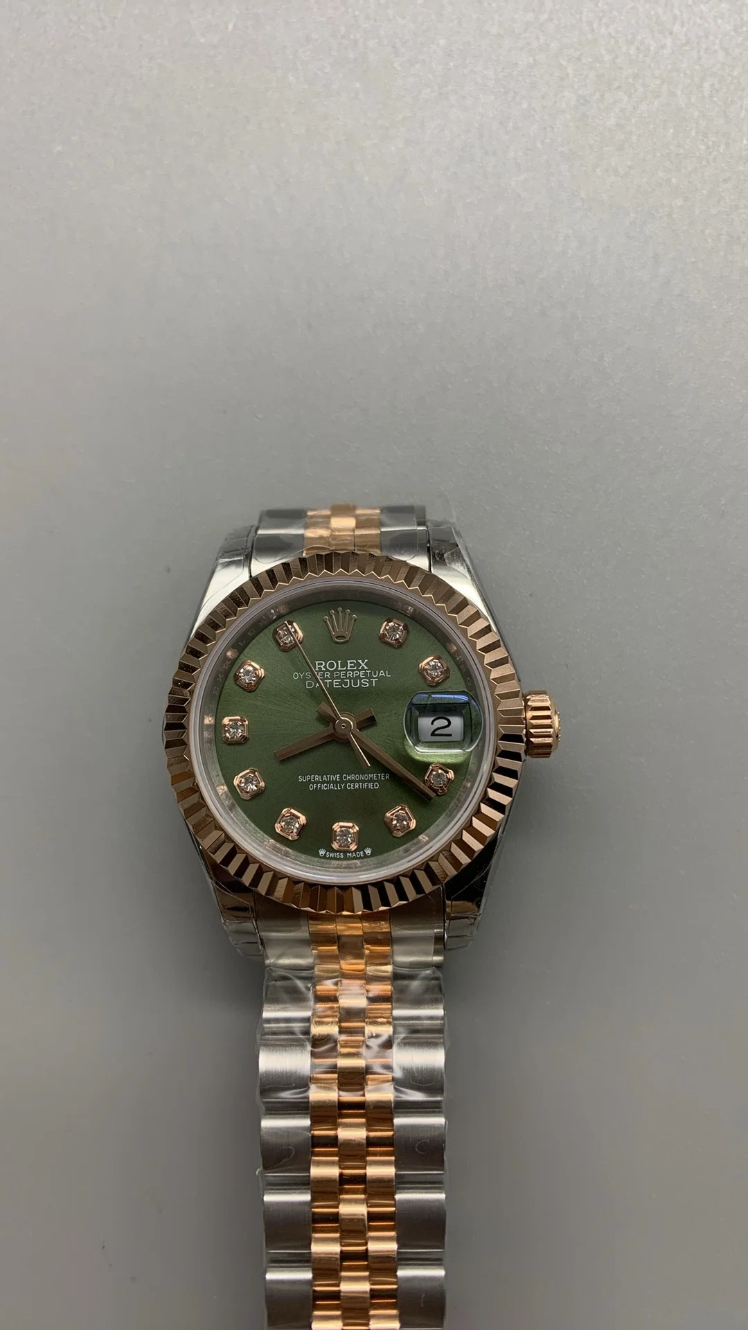 Rolex Datejust Rose Gold Diamond-Set 28mm