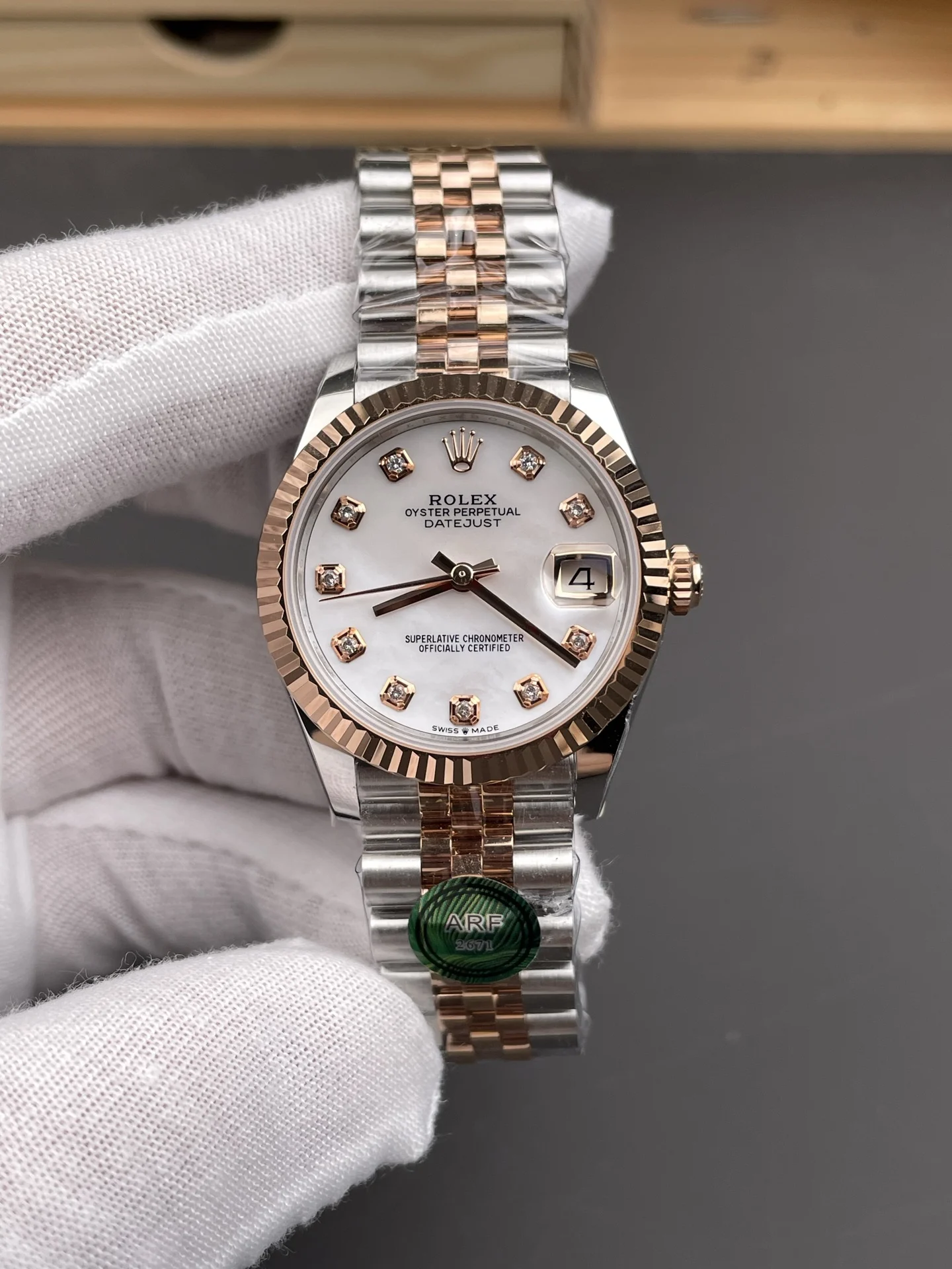 Rolex Datejust Rose Gold Diamond-Set 31mm