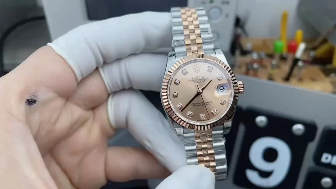 Rolex Datejust Rose Gold Diamond-Set 31mm