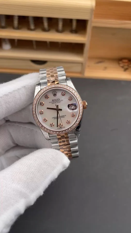 Rolex Datejust Rose Gold Diamond-Set 31mm