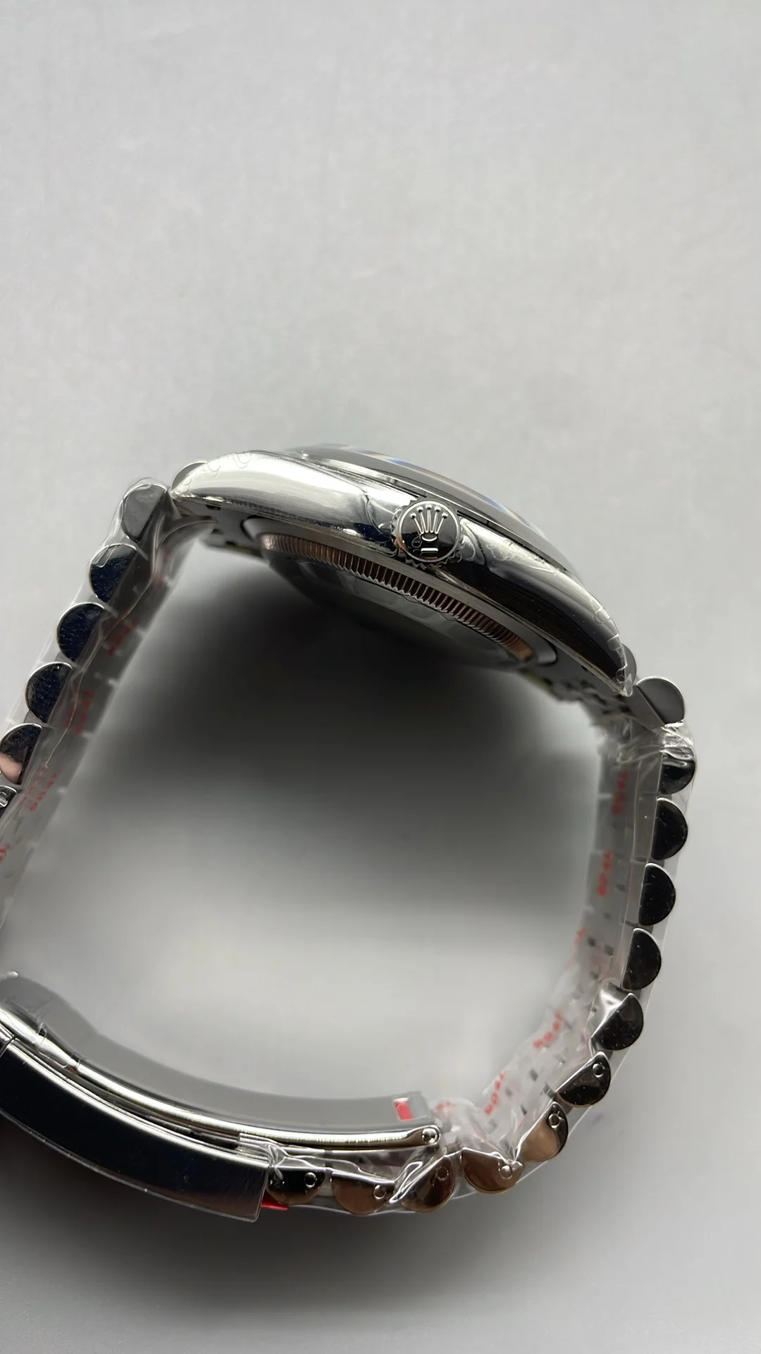 Rolex Datejust Silver Dial 36mm — photographed off the sweep
