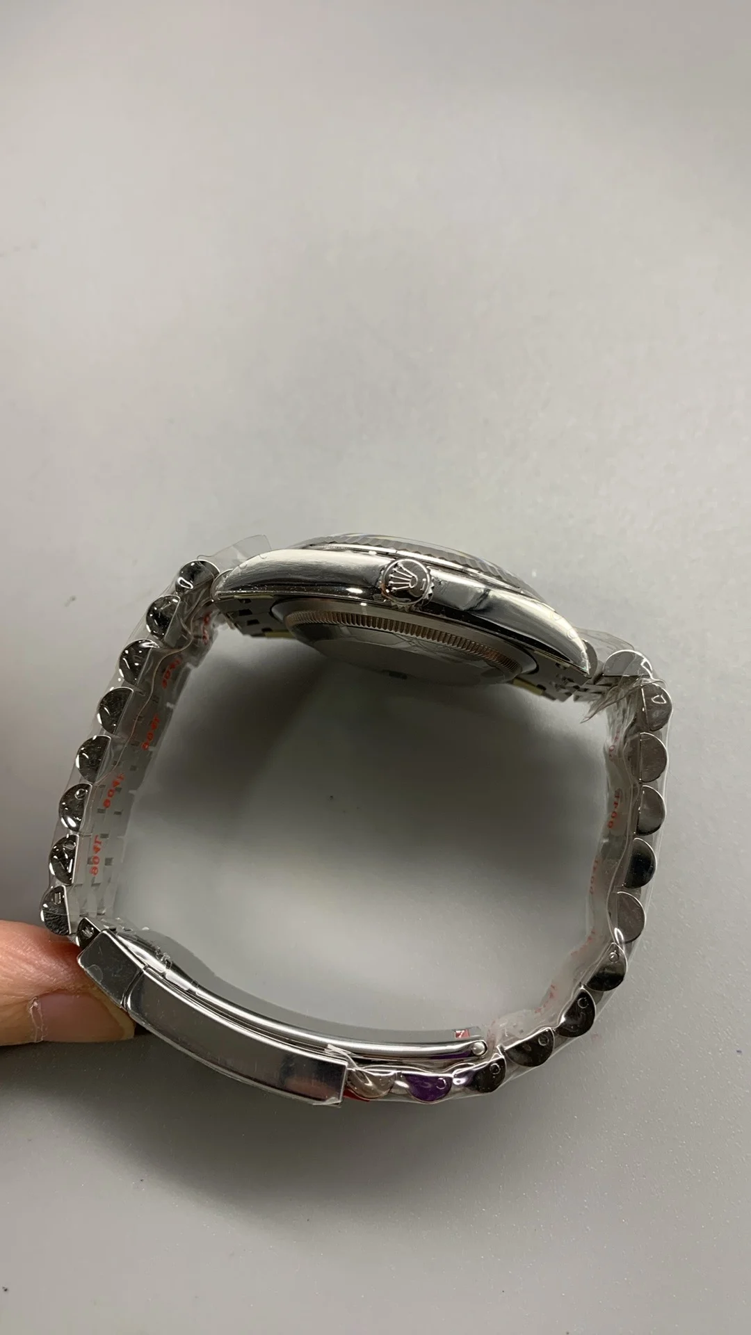 Rolex Datejust Silver Dial 36mm — photographed off the sweep
