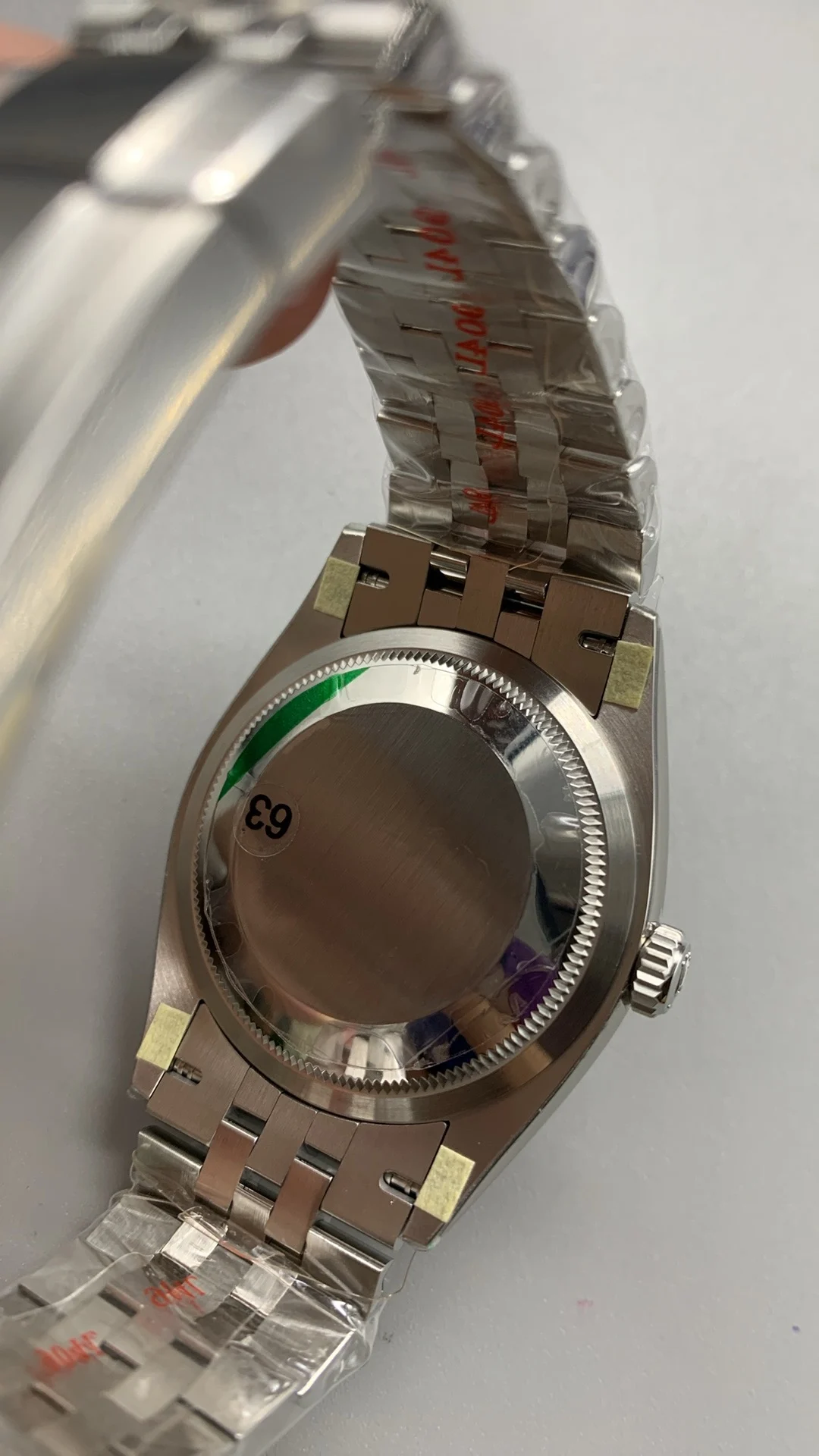 Rolex Datejust Silver Dial 36mm — photographed off the sweep