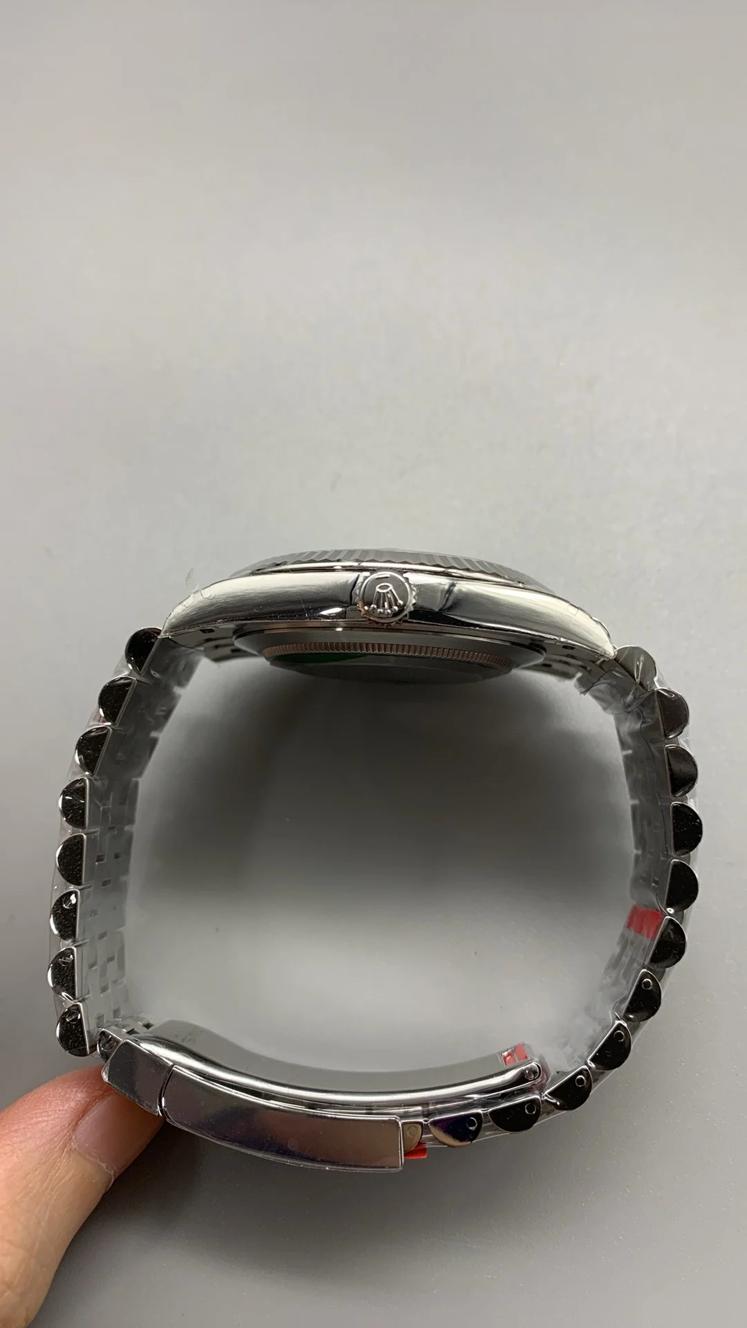 Rolex Datejust Silver Dial 41mm — photographed off the sweep