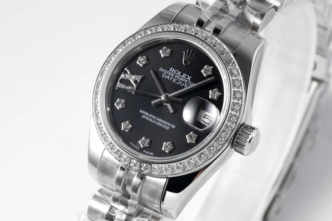 Rolex Datejust Steel 28mm — photographed off the sweep