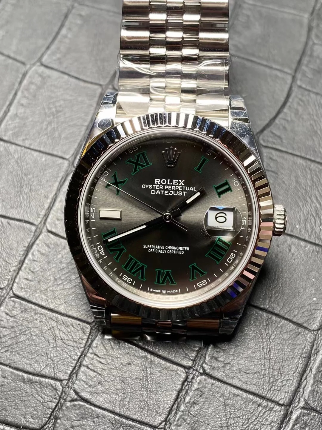 Rolex Datejust Steel — photographed off the sweep