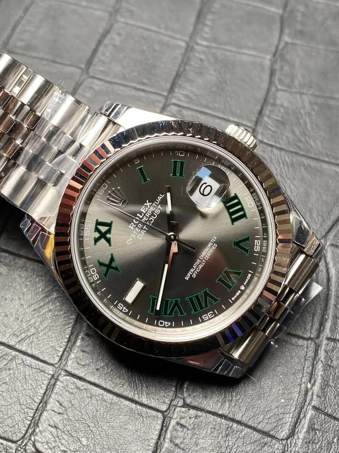 Rolex Datejust Steel — photographed off the sweep