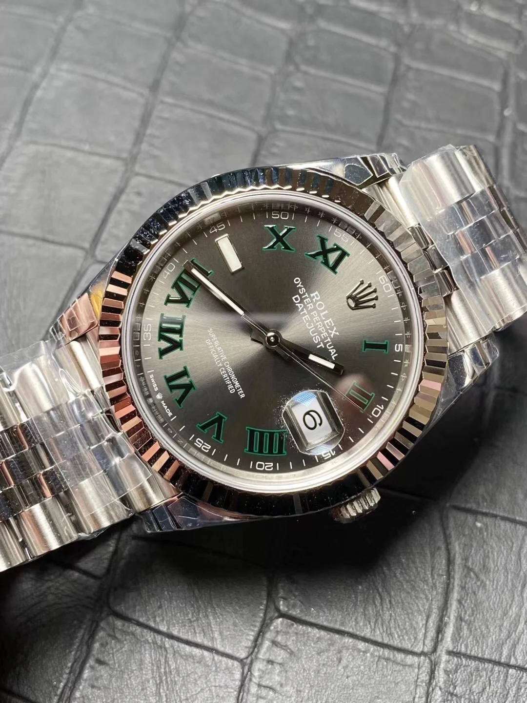 Rolex Datejust Steel — photographed off the sweep