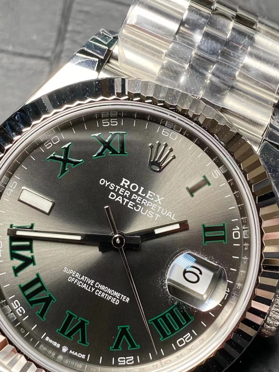Rolex Datejust Steel — photographed off the sweep