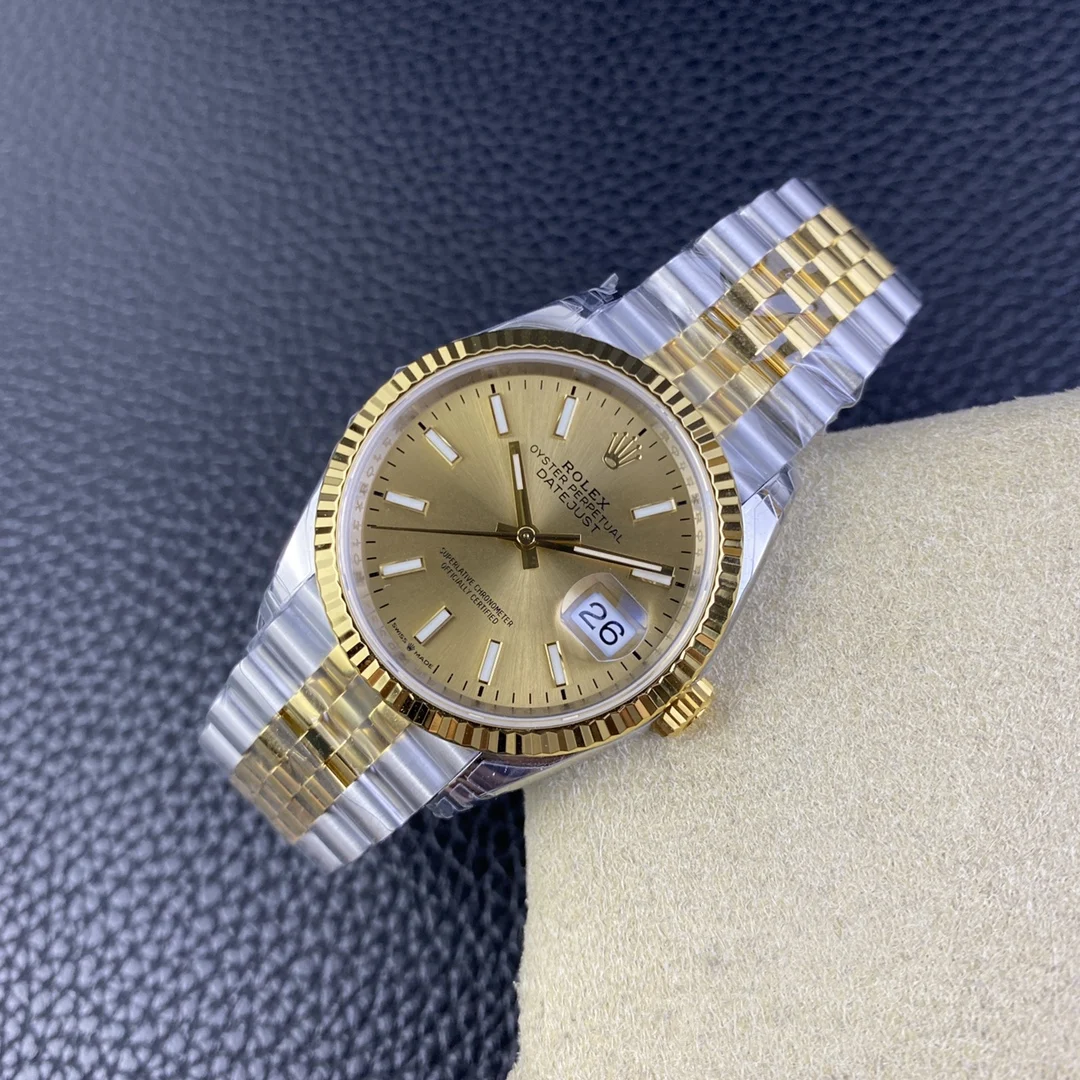 Rolex Datejust Steel 36mm — photographed off the sweep
