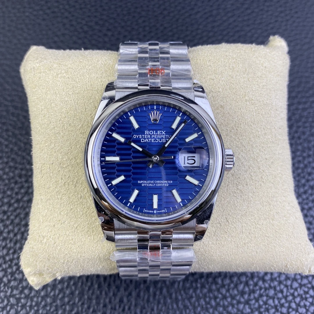 Rolex Datejust Steel 36mm — photographed off the sweep