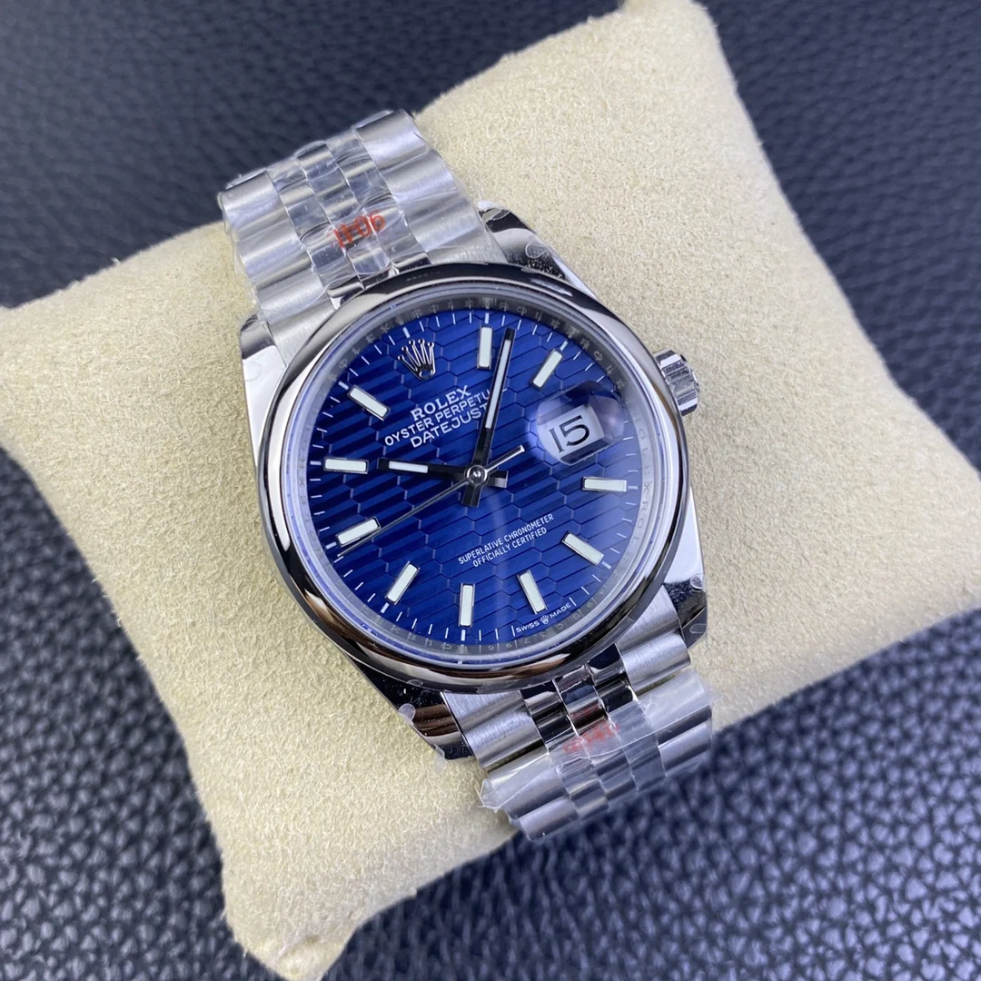 Rolex Datejust Steel 36mm — photographed off the sweep