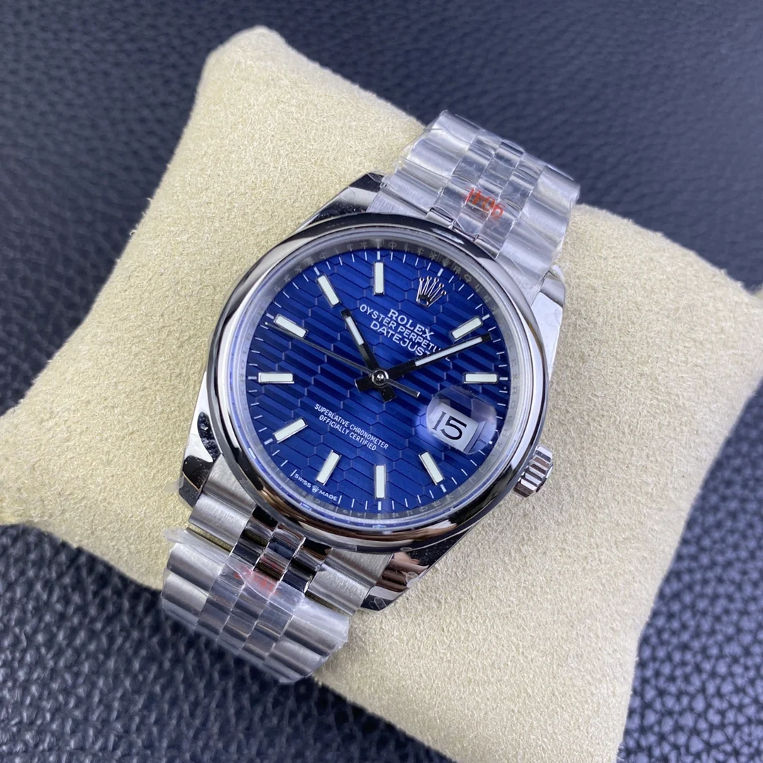 Rolex Datejust Steel 36mm — photographed off the sweep