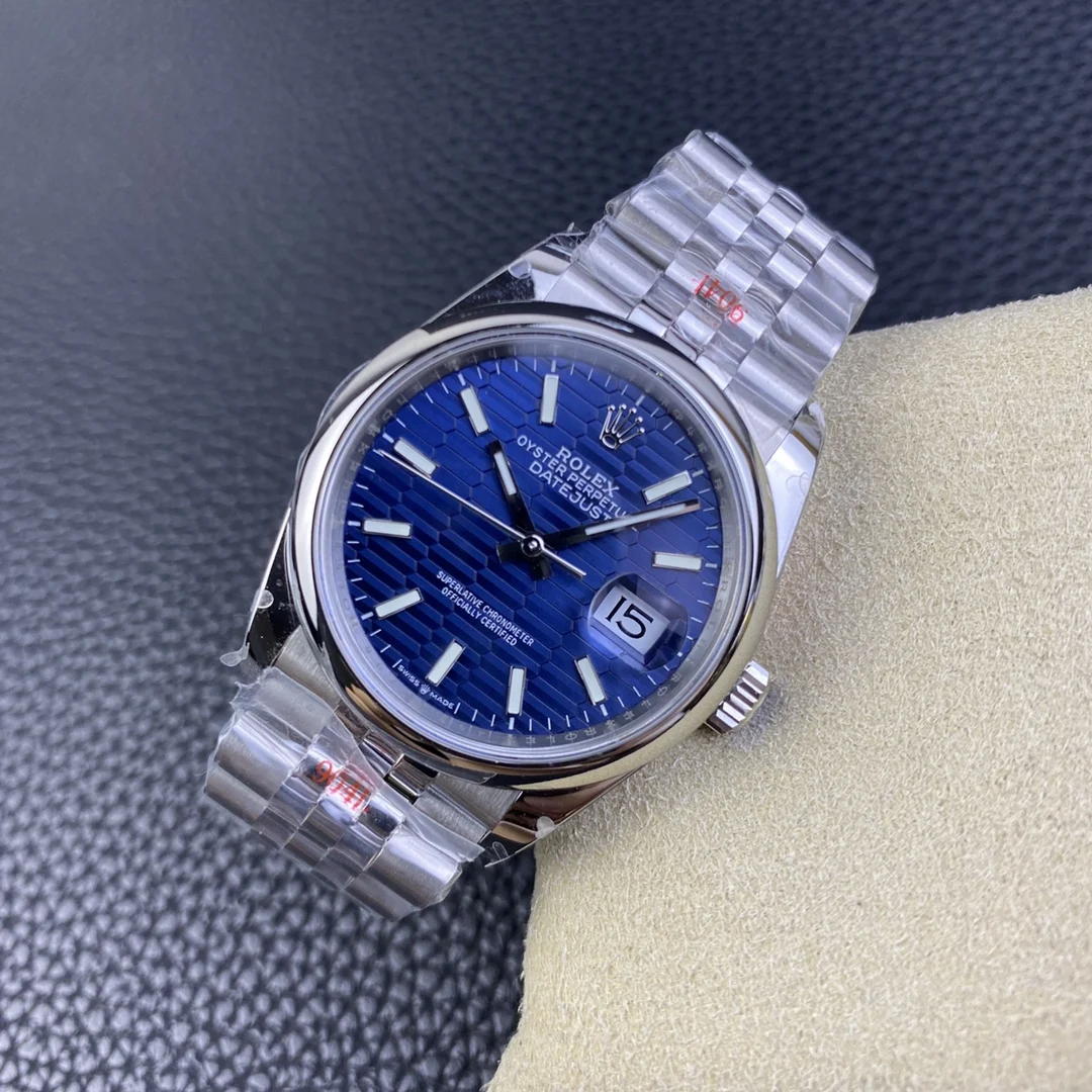 Rolex Datejust Steel 36mm — photographed off the sweep