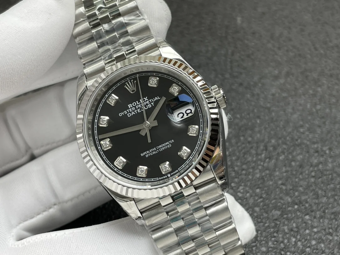 Rolex Datejust Steel 36mm — photographed off the sweep