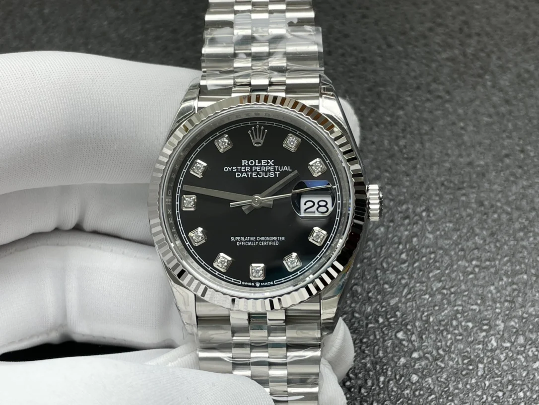 Rolex Datejust Steel 36mm — photographed off the sweep