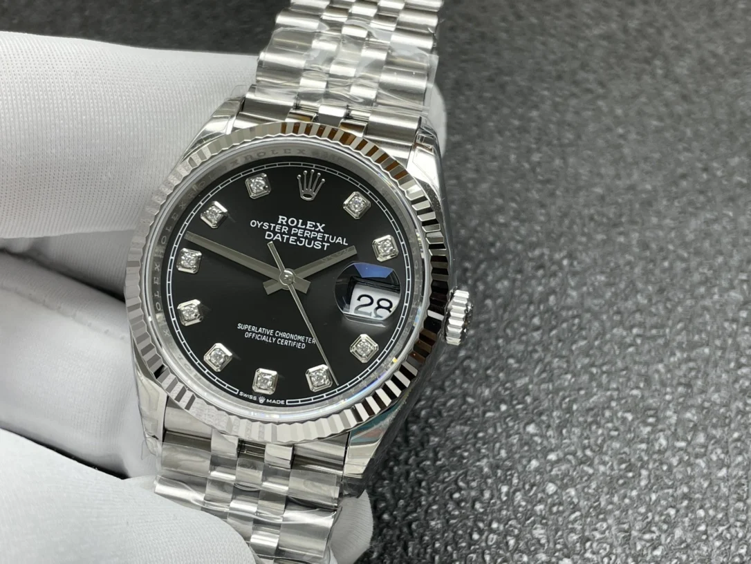 Rolex Datejust Steel 36mm — photographed off the sweep