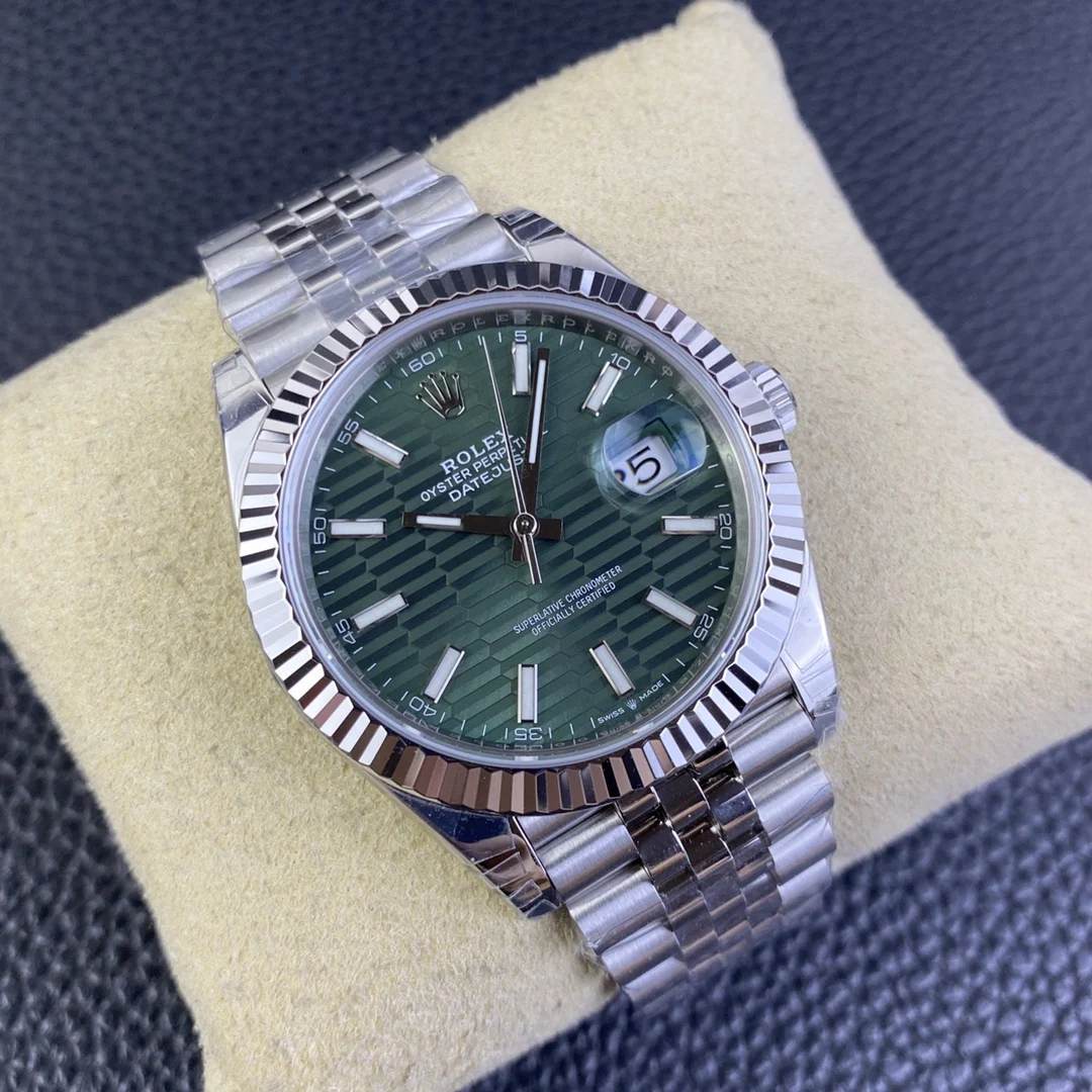 Rolex Datejust Steel 41mm — photographed off the sweep