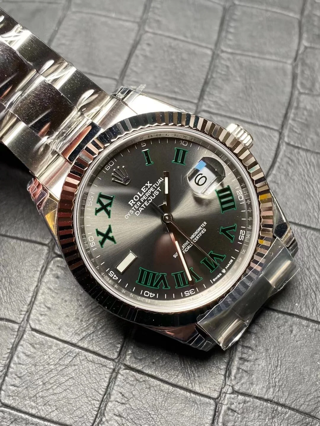 Rolex Datejust Steel 41mm — photographed off the sweep