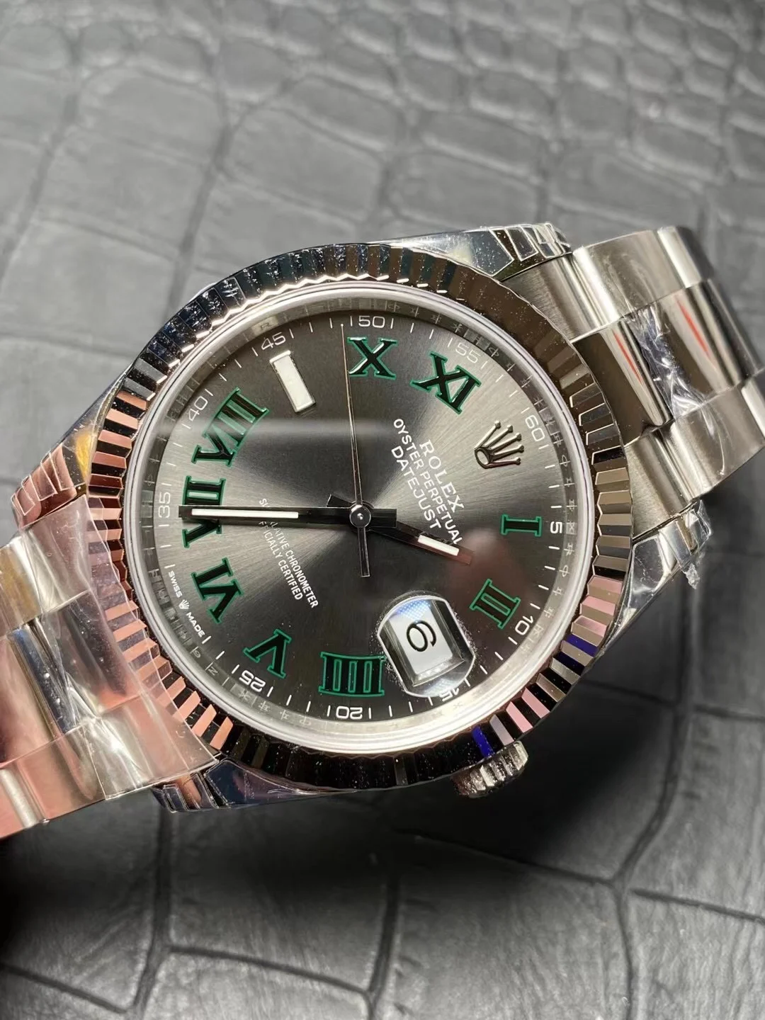 Rolex Datejust Steel 41mm — photographed off the sweep