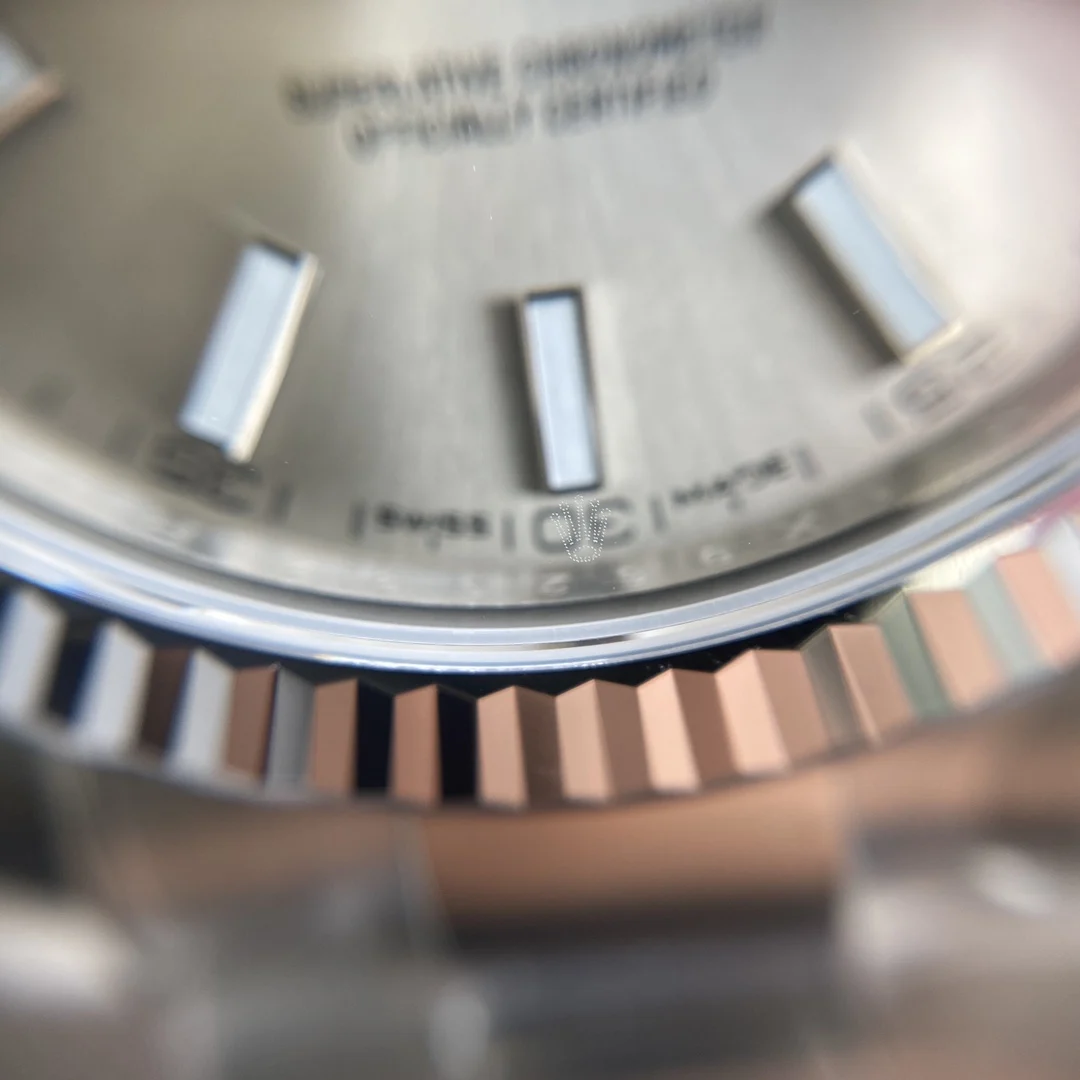 Rolex Datejust Steel Diamond-Set — photographed off the sweep