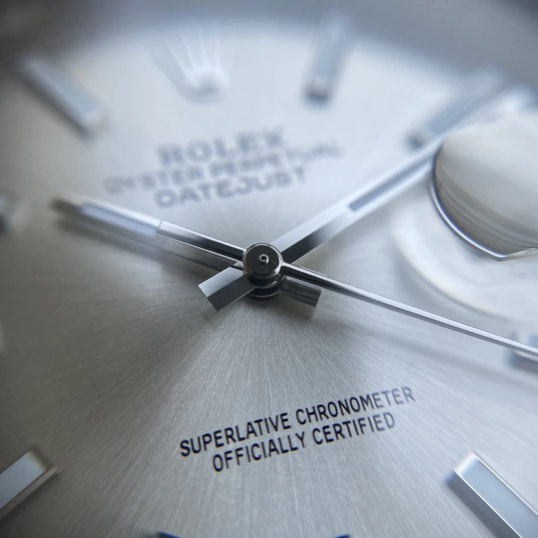 Rolex Datejust Steel Diamond-Set — photographed off the sweep