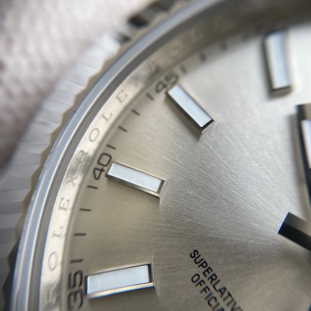 Rolex Datejust Steel Diamond-Set — photographed off the sweep