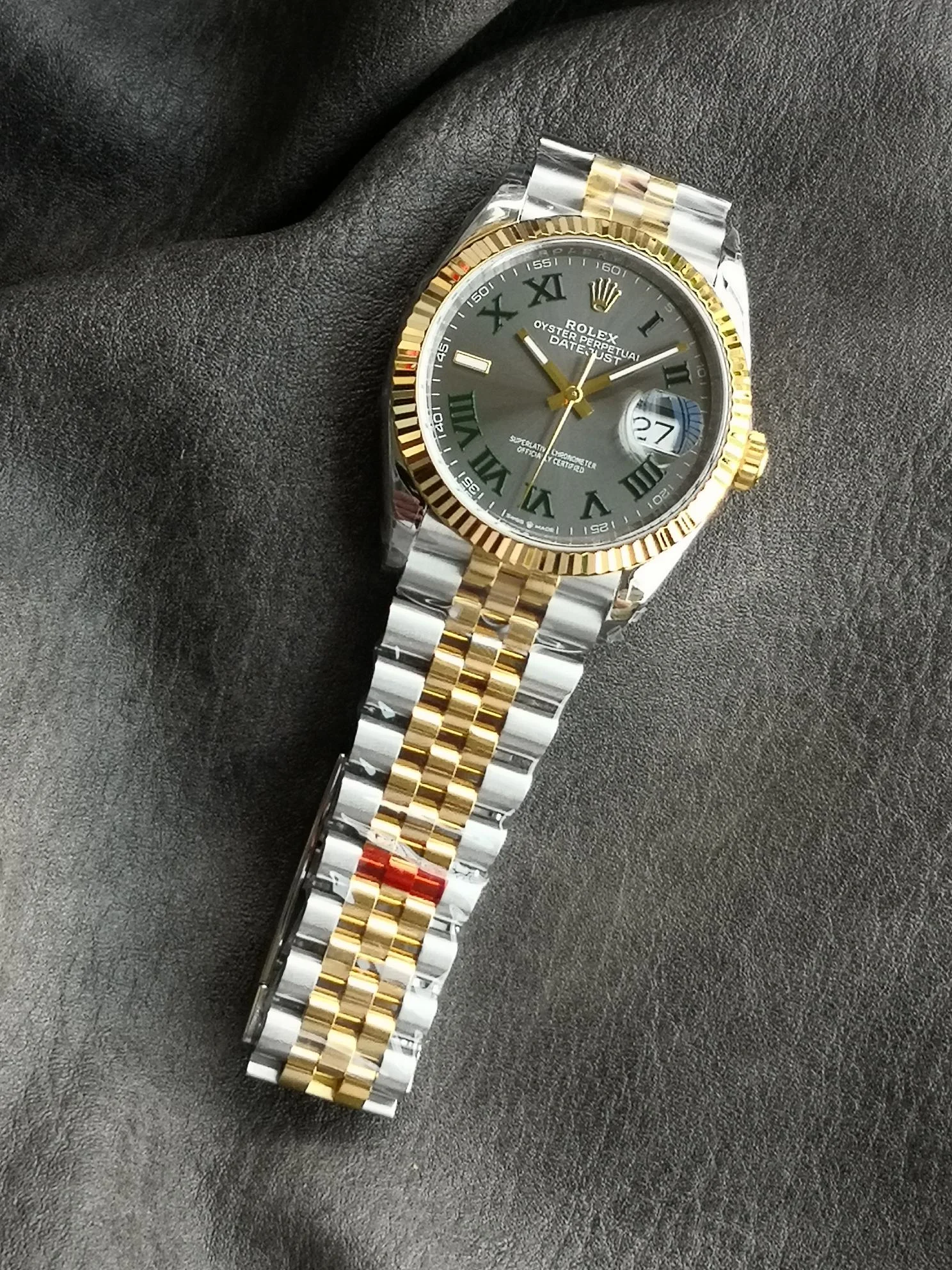 Rolex Datejust Steel — photographed off the sweep