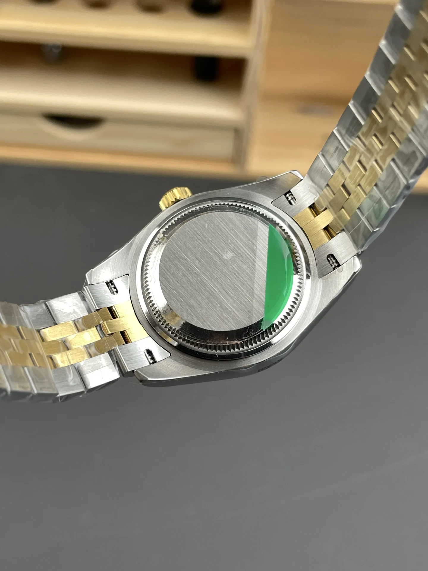 Rolex Datejust Two-Tone 28mm — photographed off the sweep