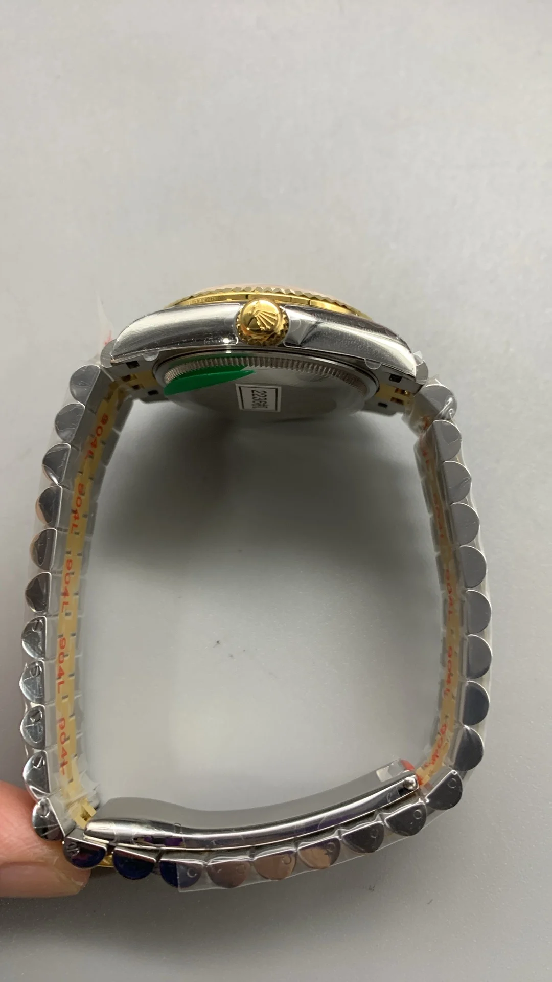 Rolex Datejust Two-Tone 31mm — photographed off the sweep