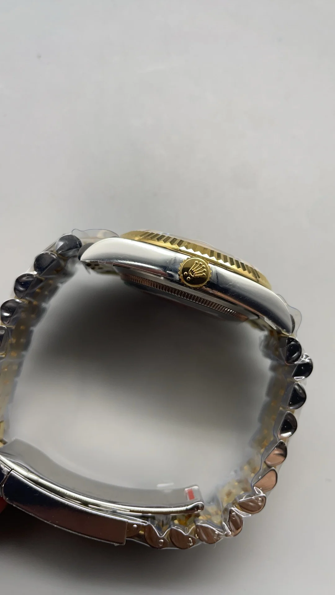 Rolex Datejust Two-Tone 36mm — photographed off the sweep