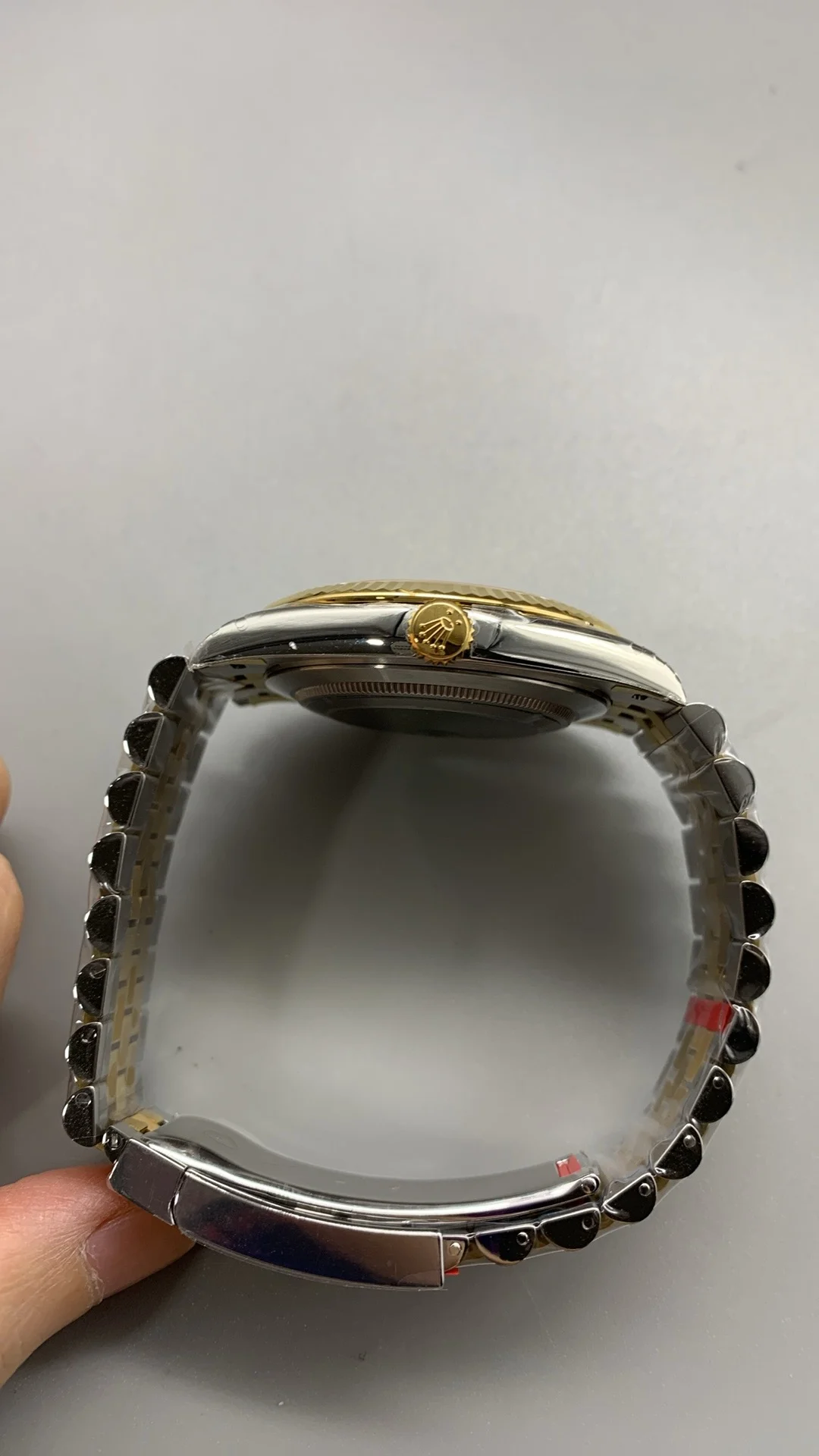 Rolex Datejust Two-Tone 41mm — photographed off the sweep