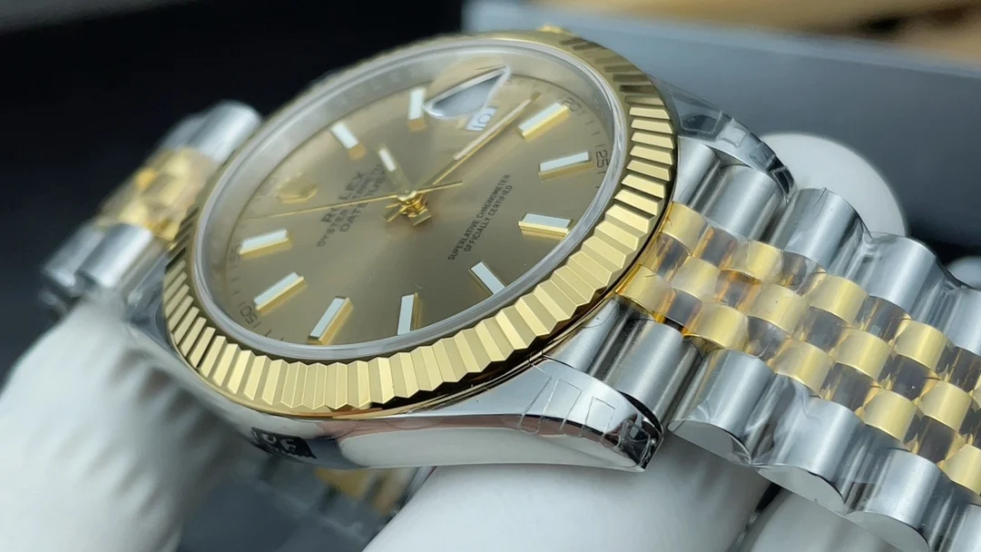Rolex Datejust Two-Tone 41mm — photographed off the sweep