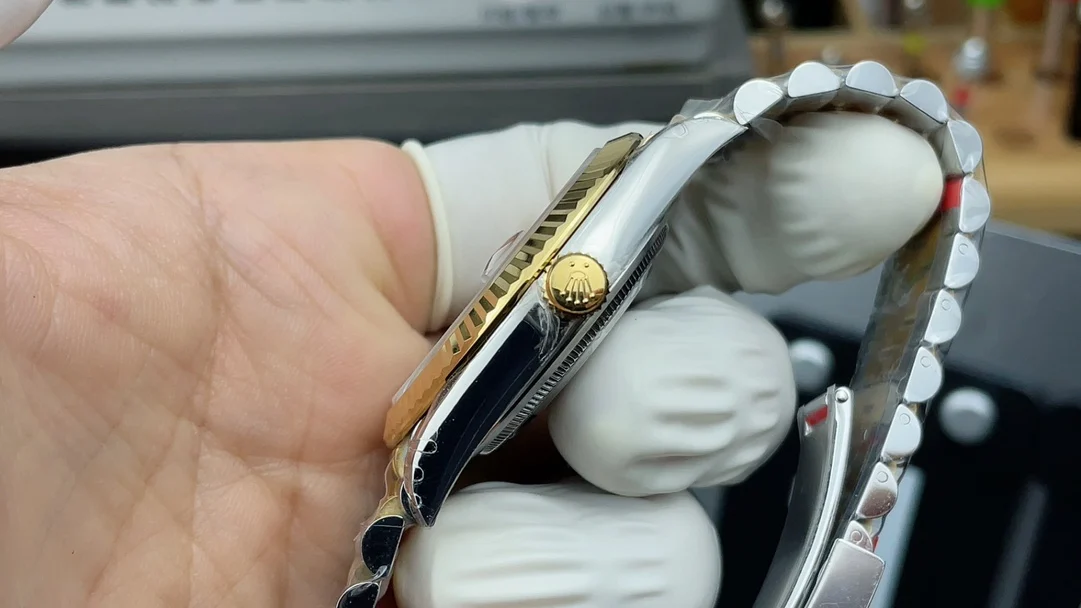 Rolex Datejust Two-Tone 41mm — photographed off the sweep