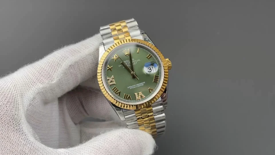 Rolex Datejust Two-Tone Green Dial 36mm