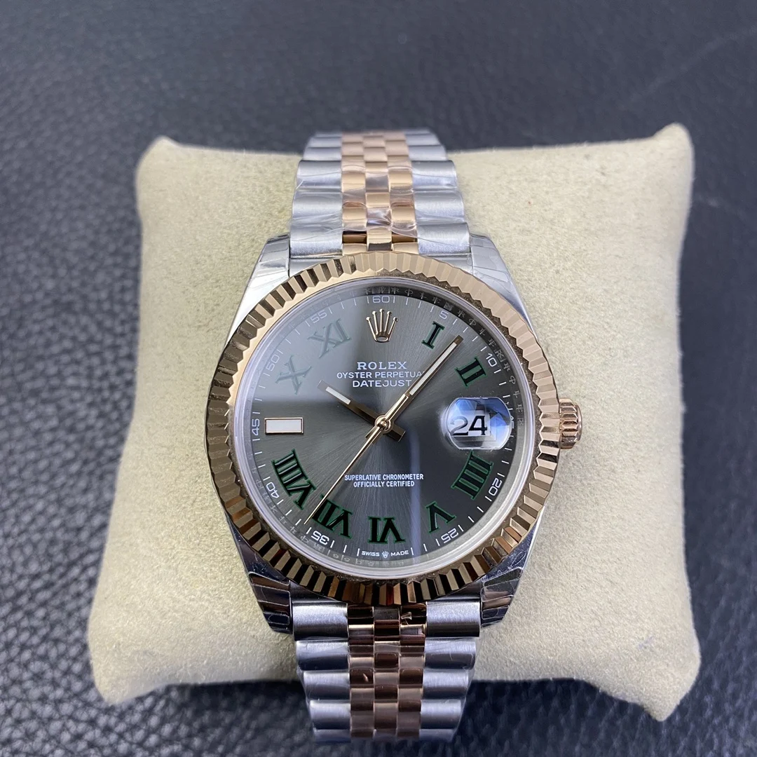 Rolex Datejust Two-Tone Green Dial 41mm