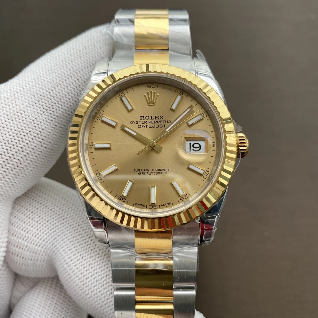 Rolex Datejust Two-Tone — photographed off the sweep