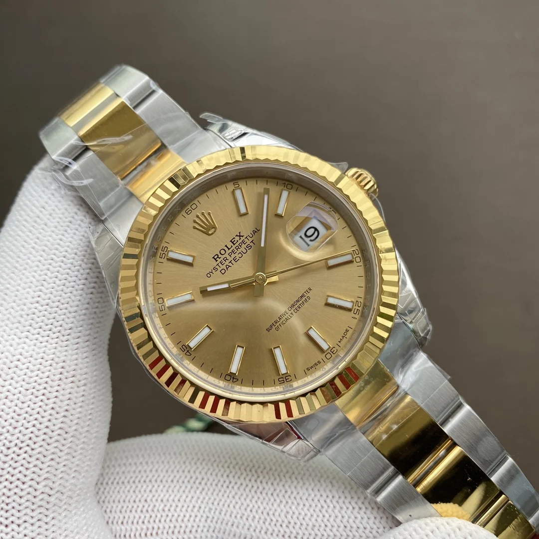 Rolex Datejust Two-Tone — photographed off the sweep