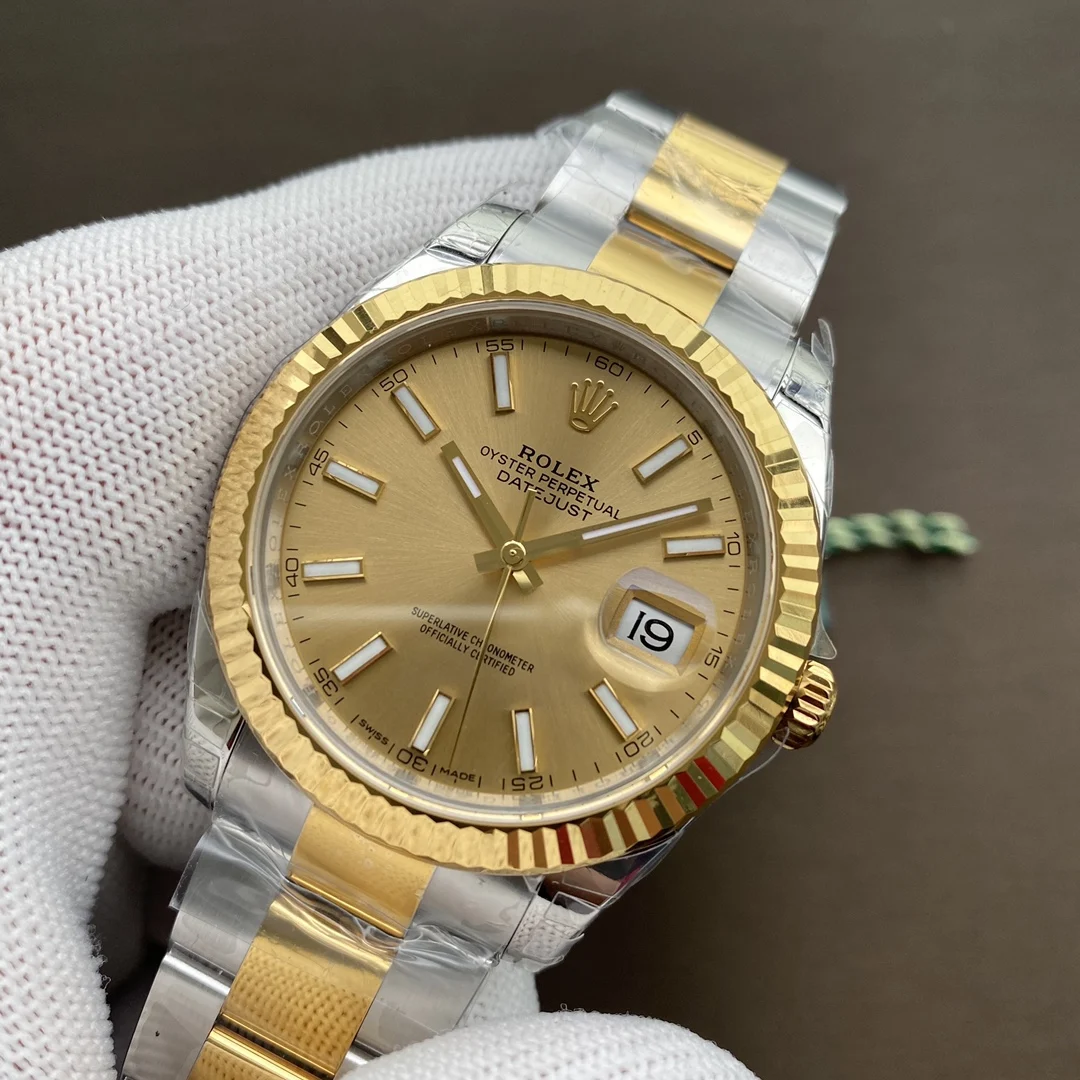 Rolex Datejust Two-Tone — photographed off the sweep