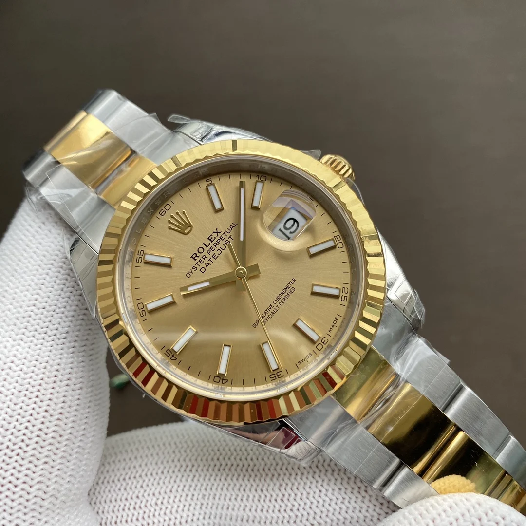 Rolex Datejust Two-Tone — photographed off the sweep