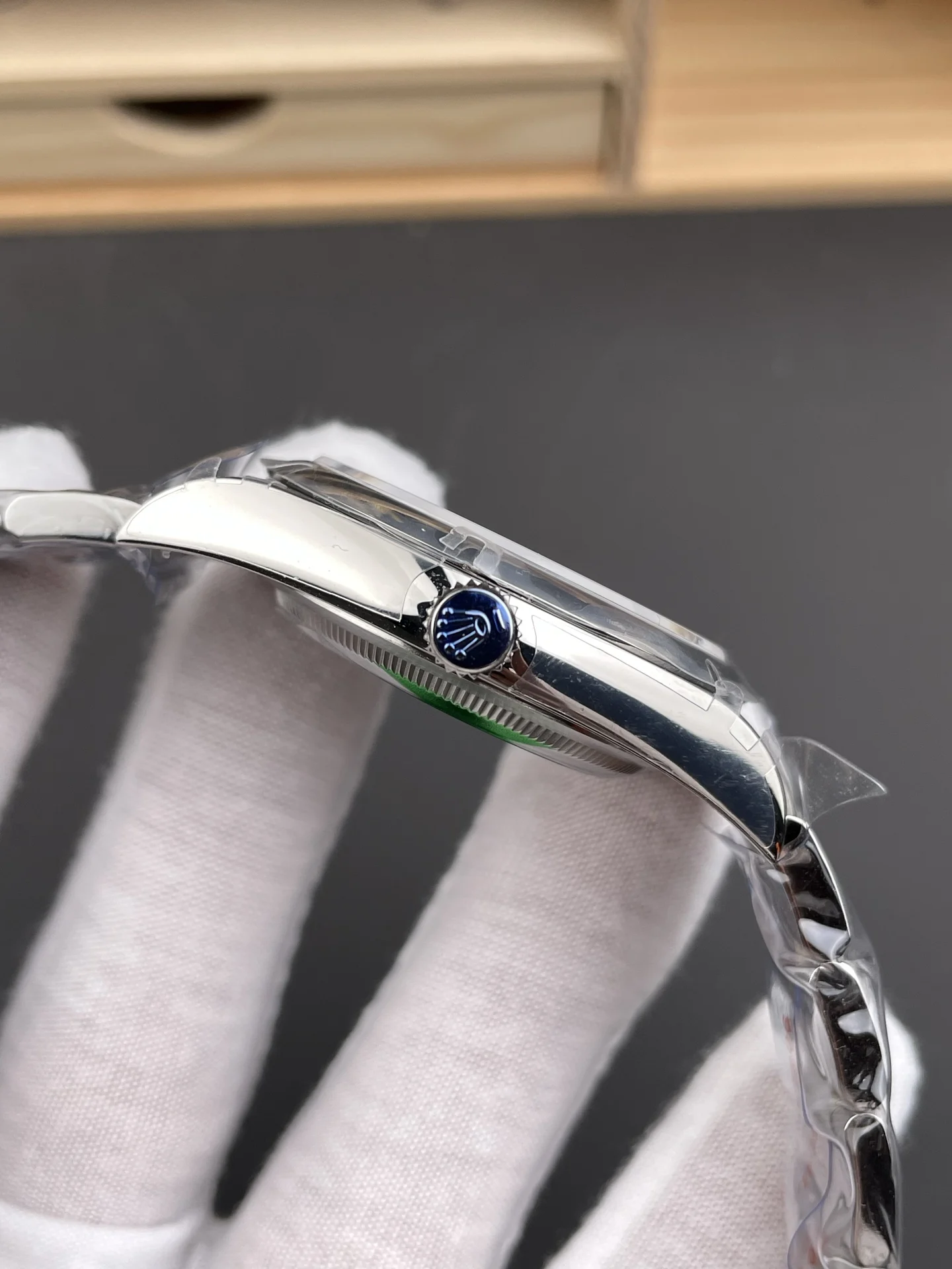 Rolex Datejust White Dial 39mm — photographed off the sweep