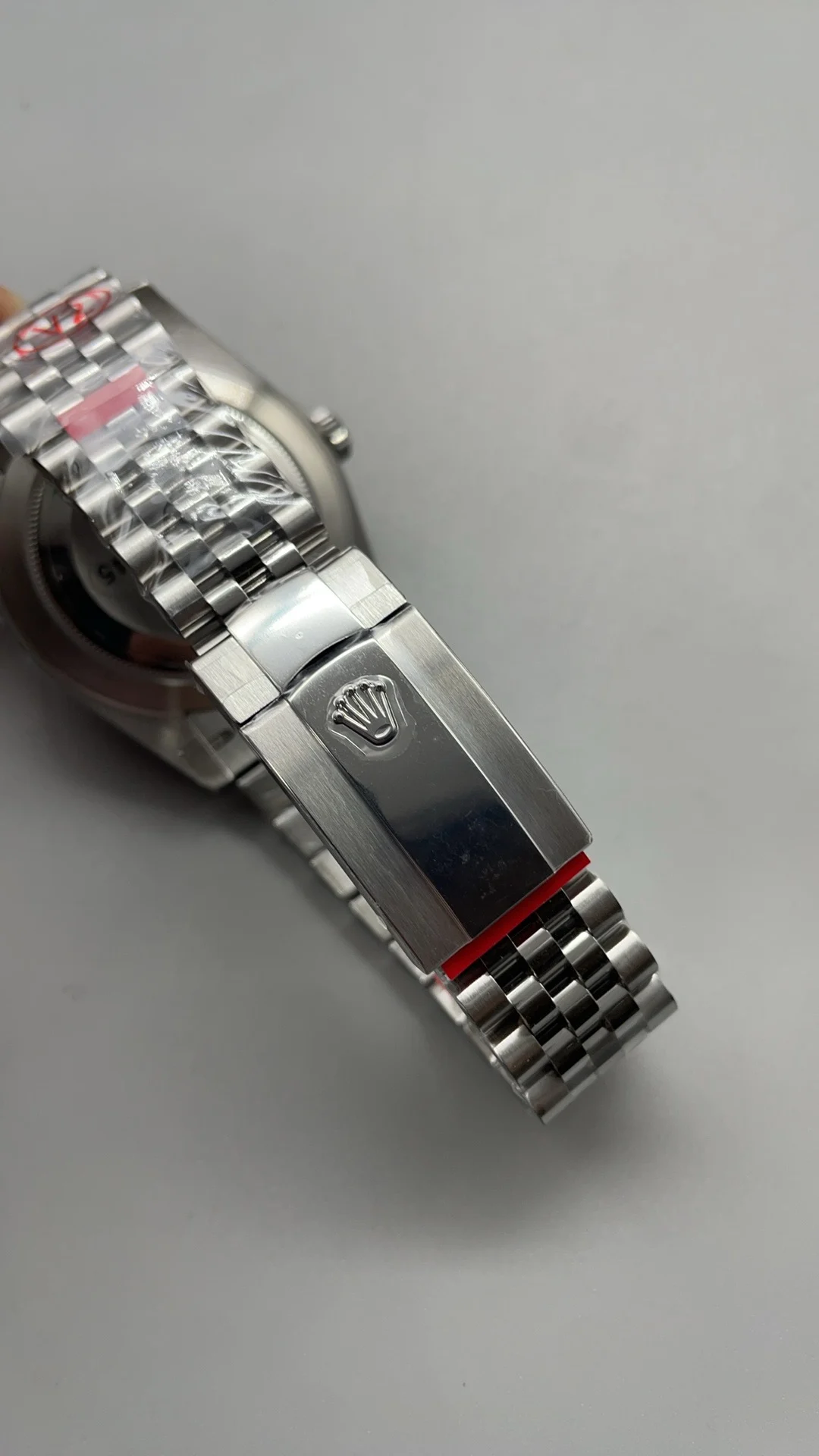 Rolex Datejust White Dial 41mm — photographed off the sweep