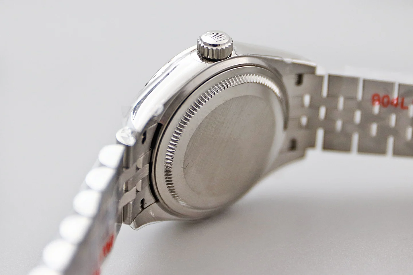 Rolex Datejust White Gold — photographed off the sweep