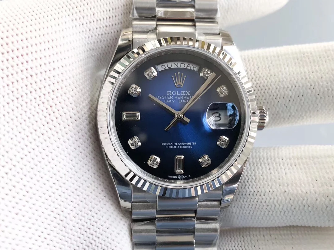 Rolex Day-Date 128238 — photographed off the sweep