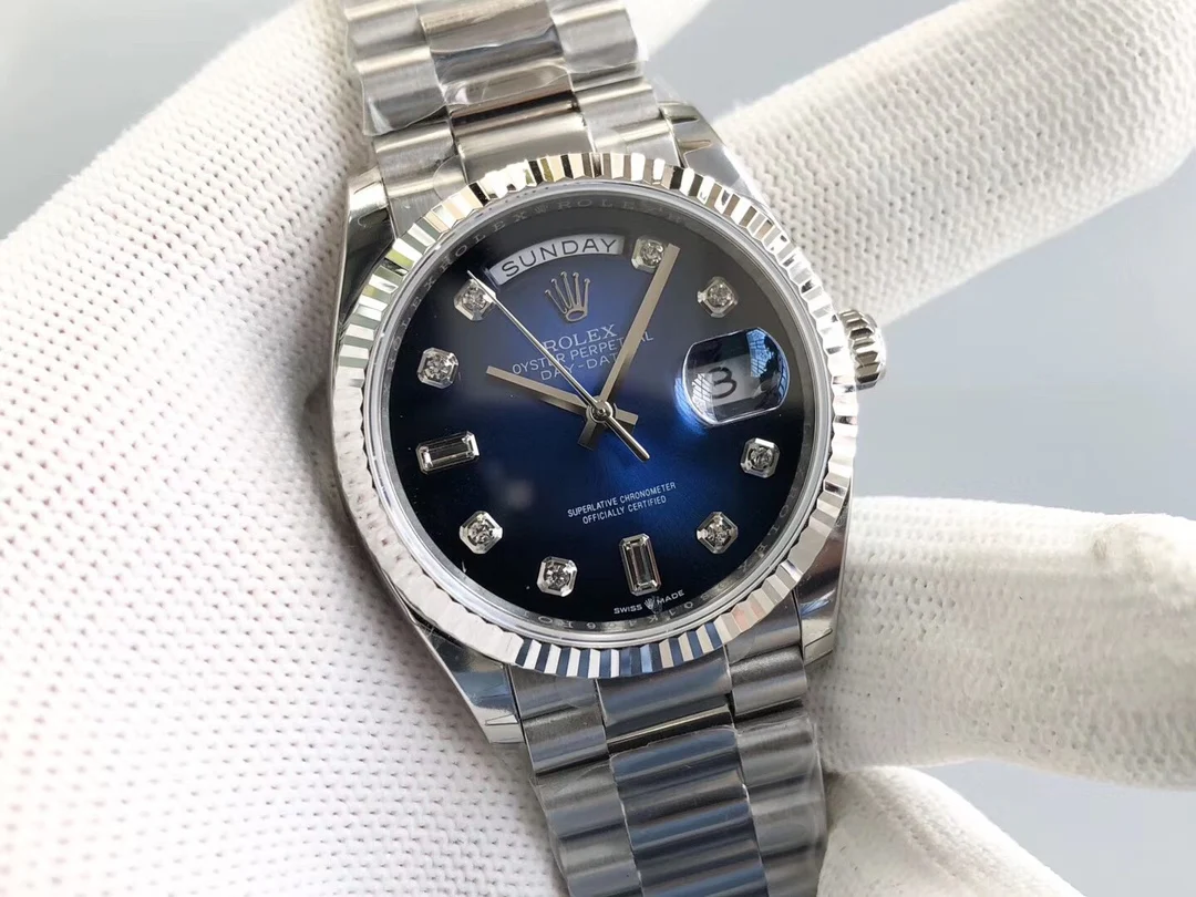 Rolex Day-Date 128238 — photographed off the sweep