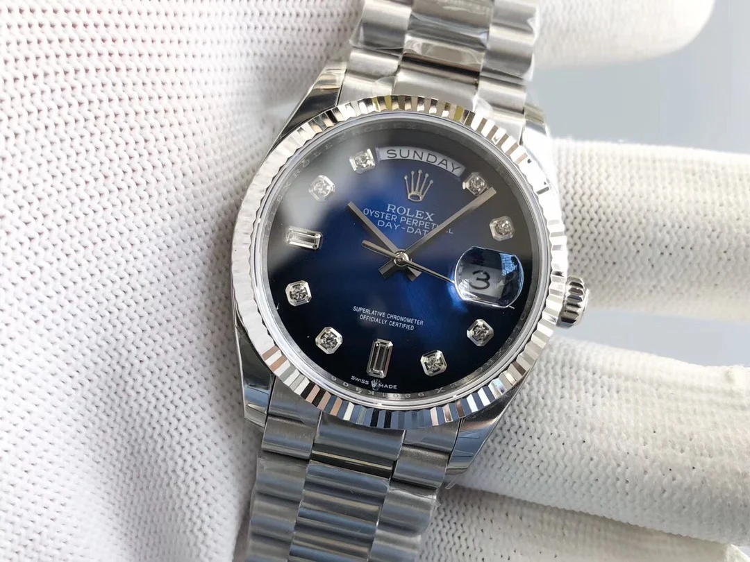 Rolex Day-Date 128238 — photographed off the sweep