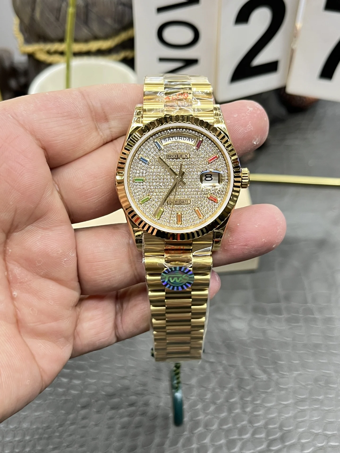 Rolex Day-Date 36mm — photographed off the sweep