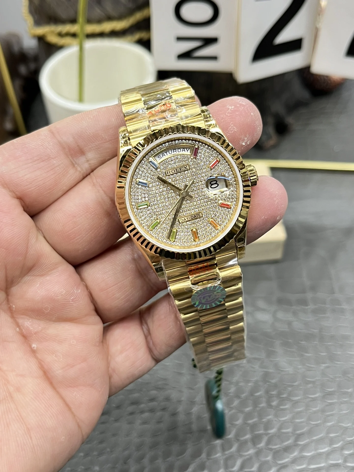 Rolex Day-Date 36mm — photographed off the sweep