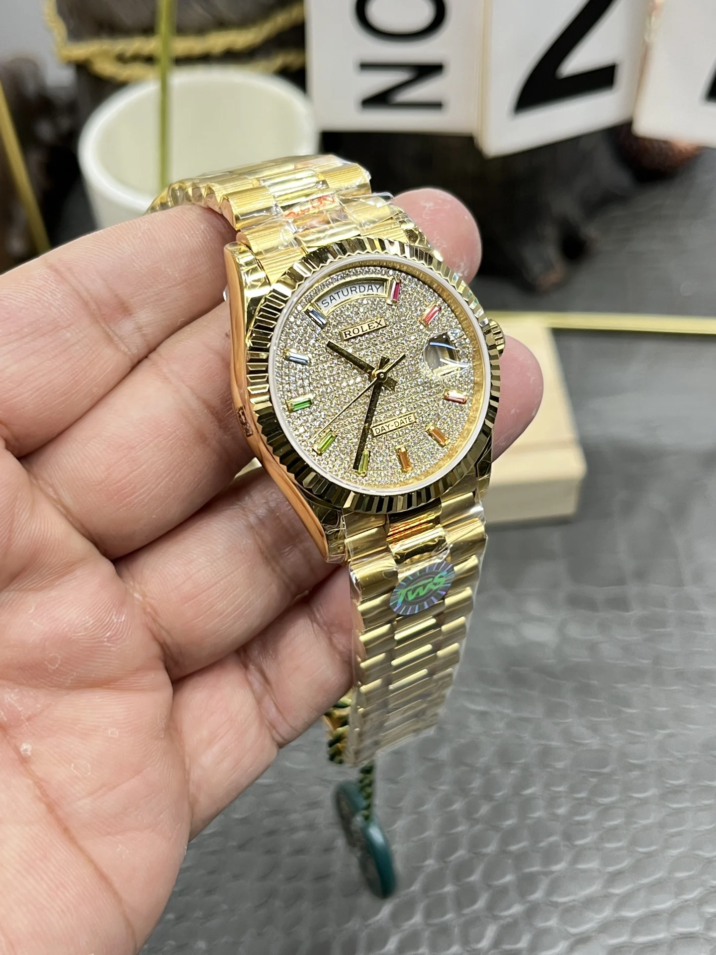 Rolex Day-Date 36mm — photographed off the sweep