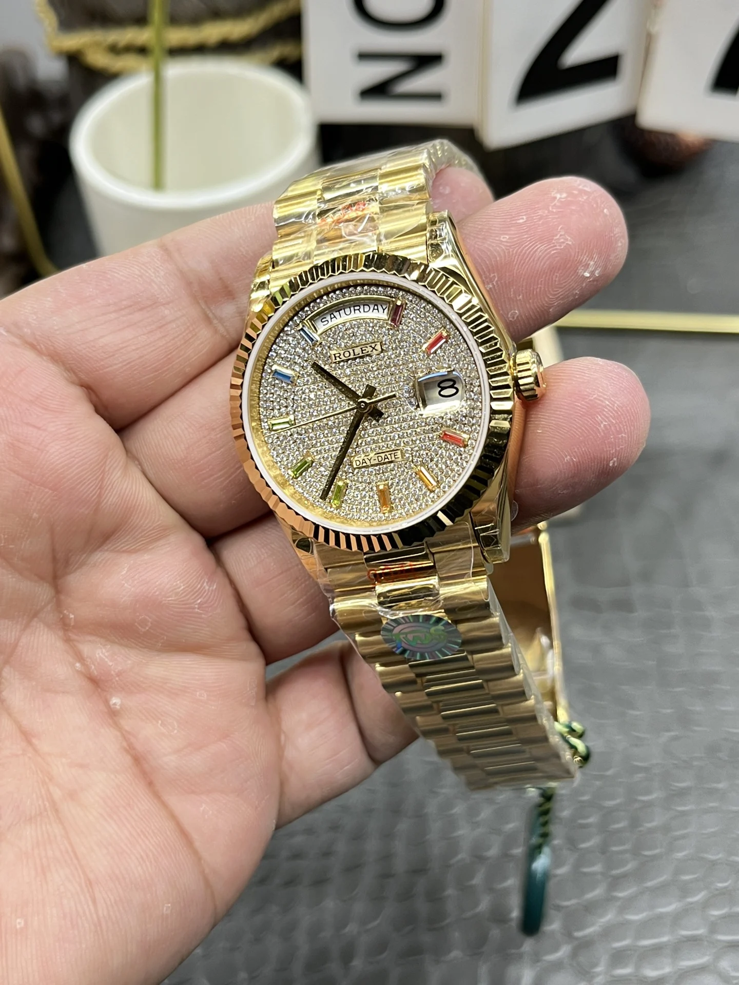 Rolex Day-Date 36mm — photographed off the sweep